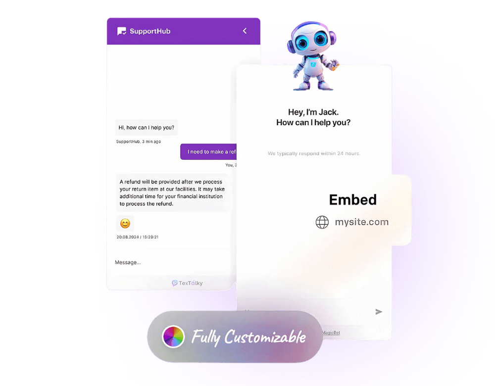 24/7 support chatbots — supporting visual